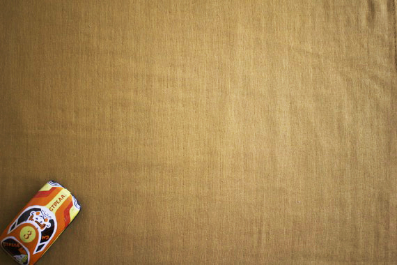 JCコットンダブルガーゼ　キャロル<br />
　マスタードイエロー